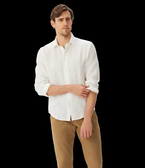 R.M. Williams Shirts | Classic linen shirt