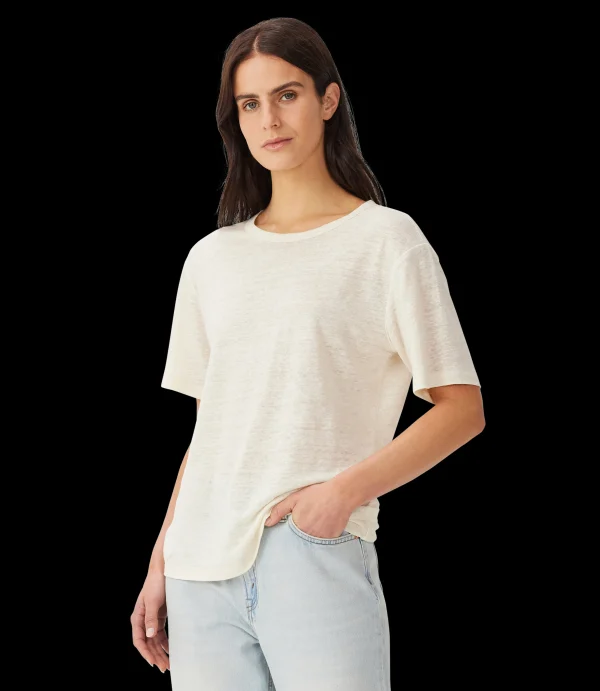 Women R.M. Williams T-shirts | Heritage linen tee