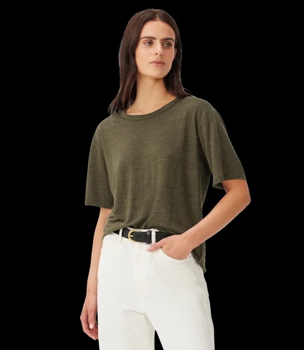 Women R.M. Williams T-shirts | Heritage linen tee