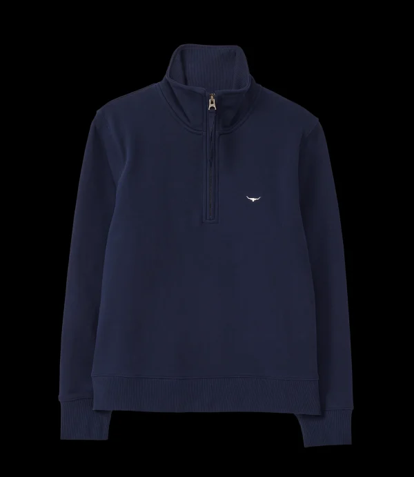 Women R.M. Williams Sweatshirts | Trickett 1/4 zip sweatshirt