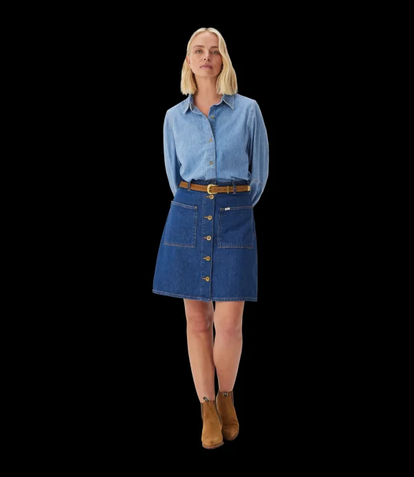 Women R.M. Williams Skirts And Dresses | Waltham denim skirt