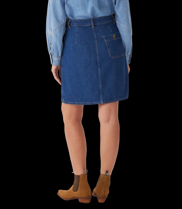 Women R.M. Williams Skirts And Dresses | Waltham denim skirt